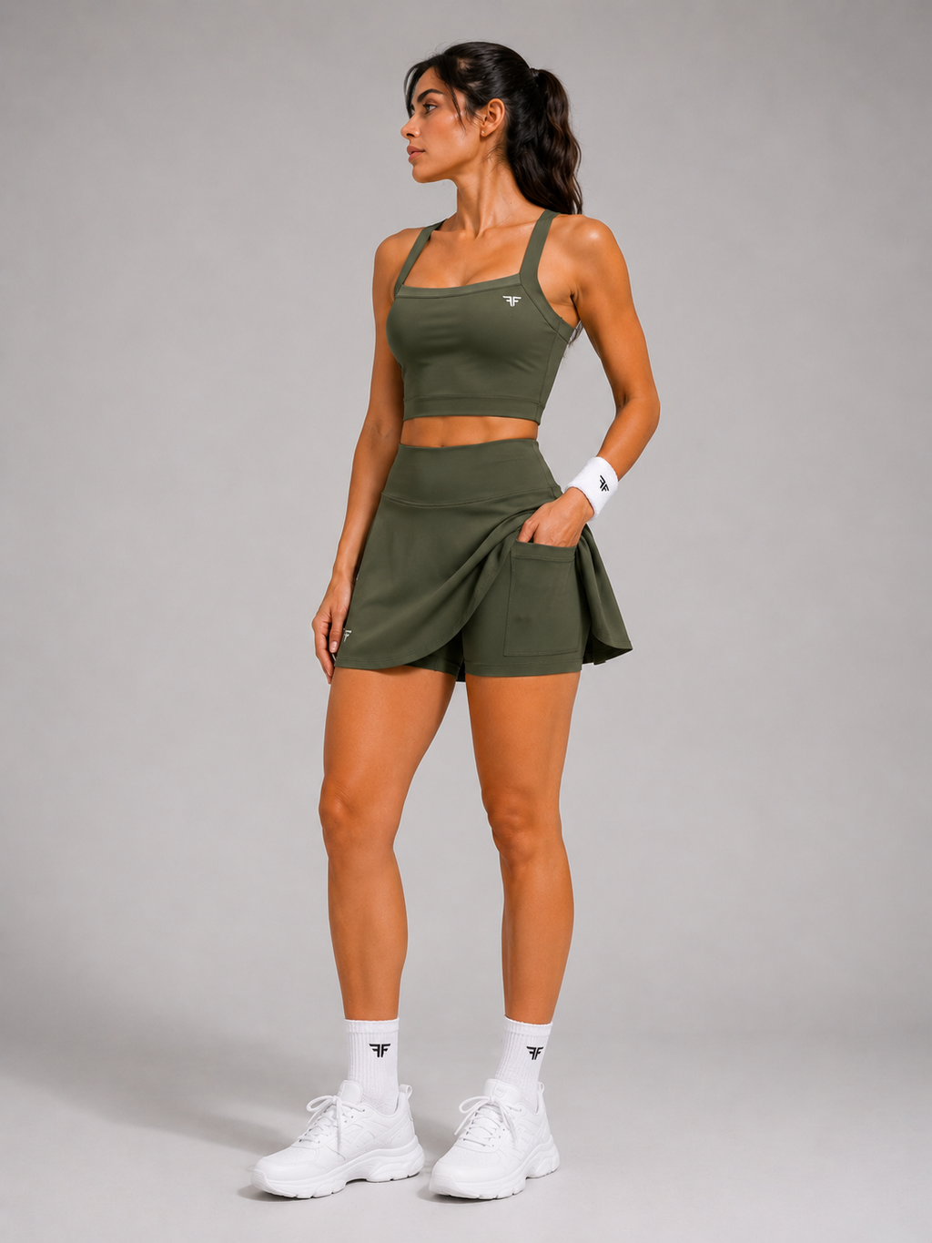 Flex Forte Elevate Court Set – Moss Green